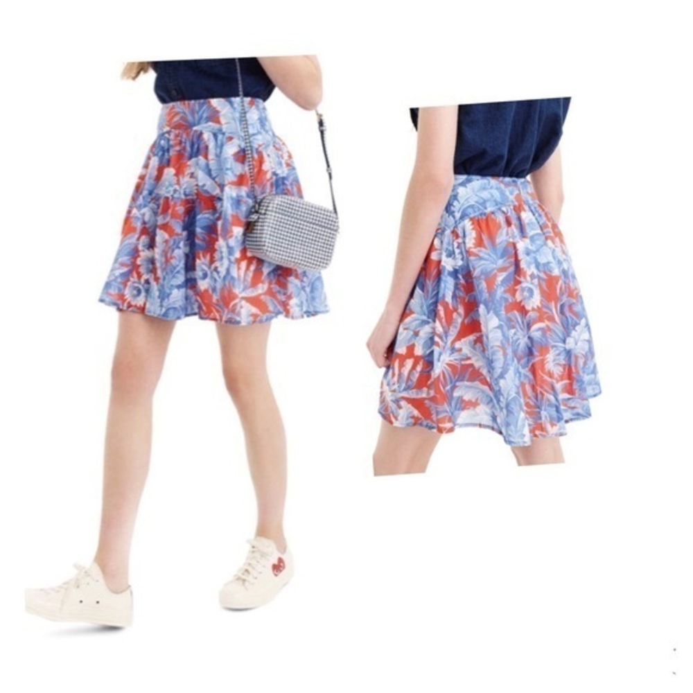 J. Crew Ratti Rio Floral Tiered Mini Skirt - NWOT